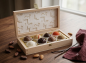 Preview: Holzkassette für 8 Pralinen bedruckbar